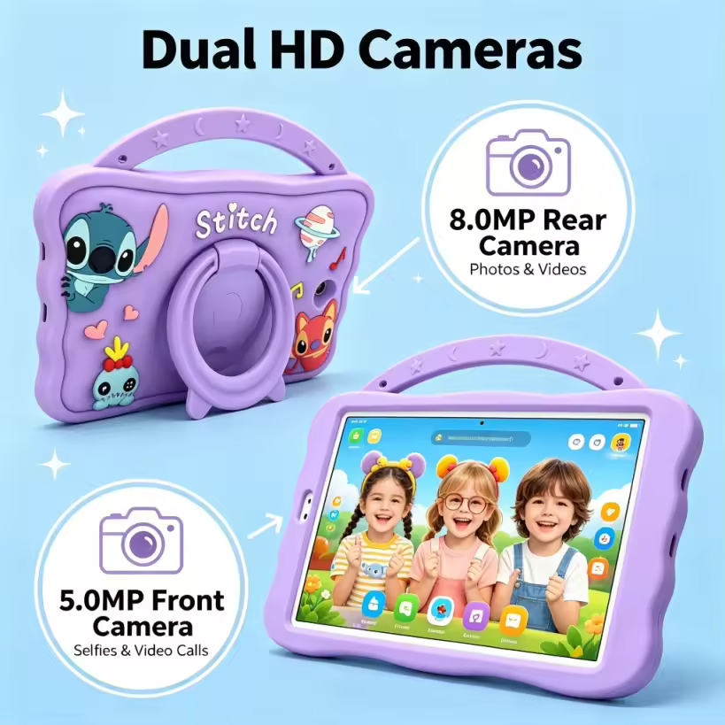 Tablet kid 8" HD + Cartoon Cover