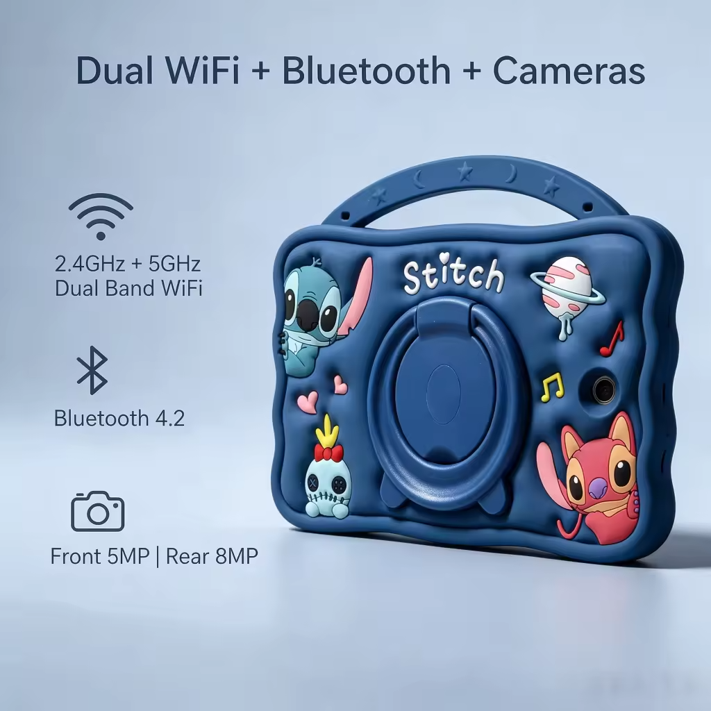 Tablet kid 8" HD + Cartoon Cover