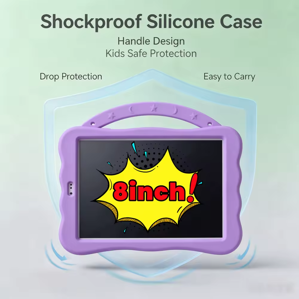 Tablet kid 8" HD + Cartoon Cover