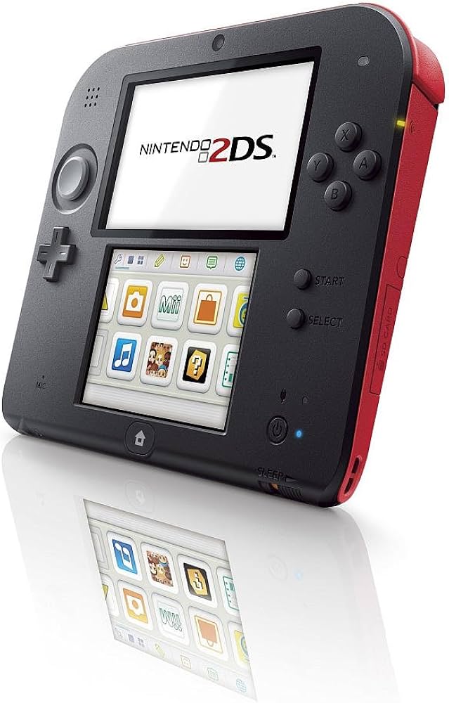 2DS Negro con Rojo