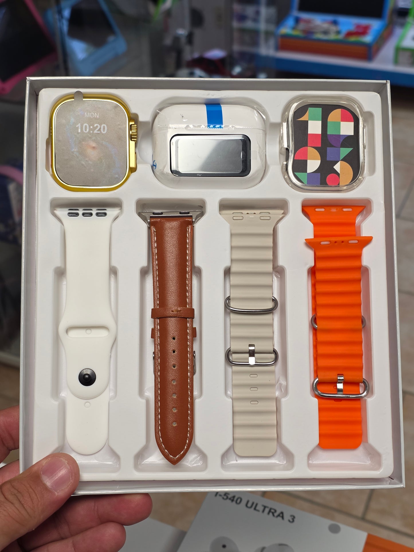 Combo de Smartwatch+ Earpods + 4 correas