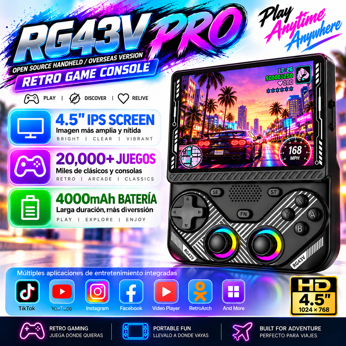 New RG43V Pro 128gb