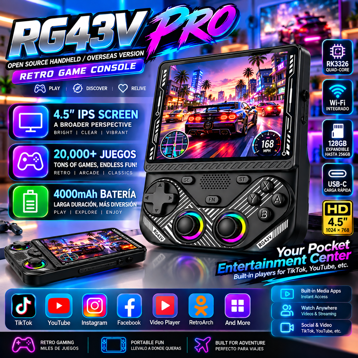 New RG43V Pro 128gb