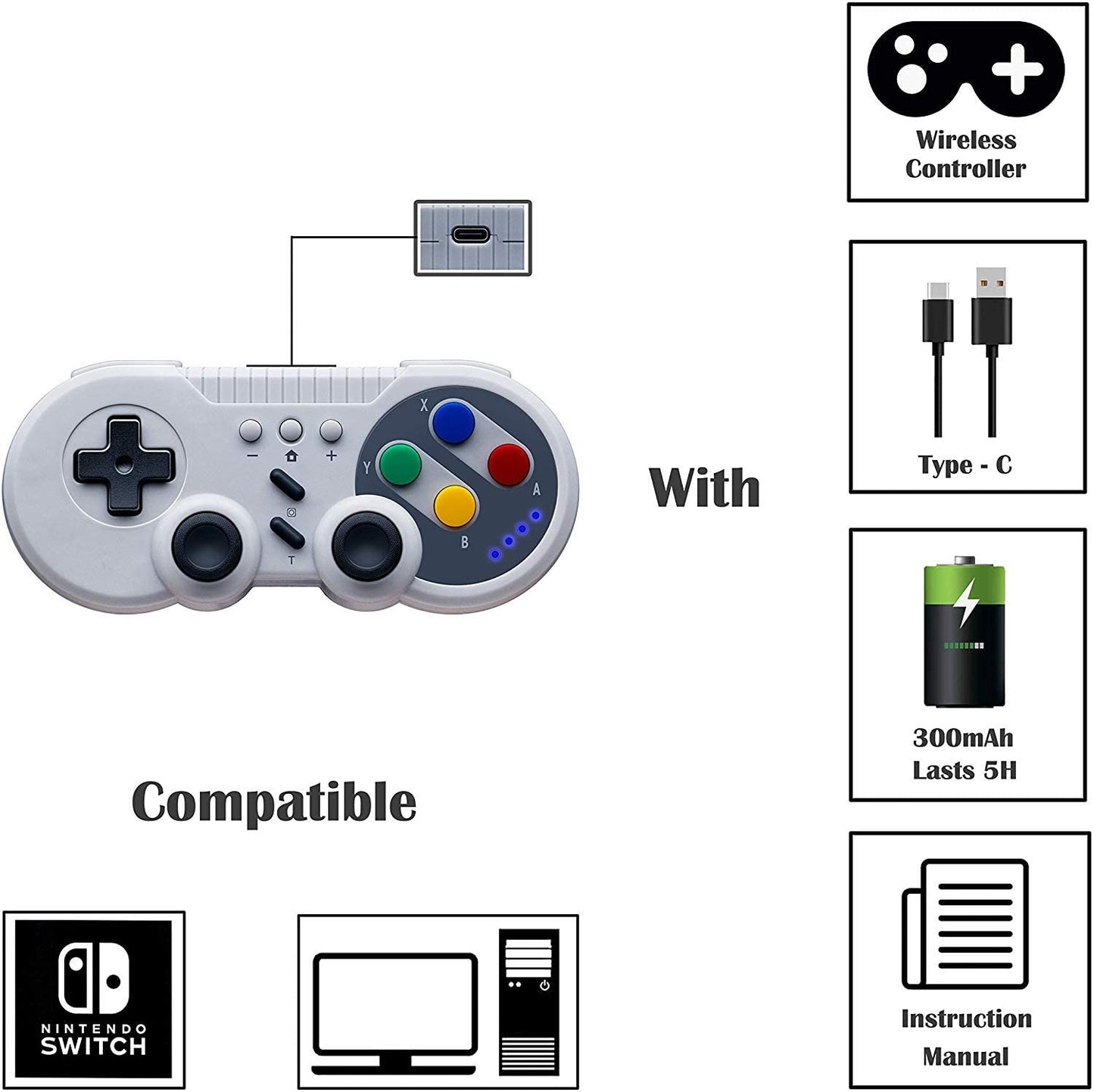 Nintendo Switch ,PC (snes Control)